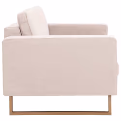 VidaXL 281381 canapé 2 siège(s) Crème - Vue supplémentaire 5