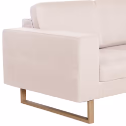VidaXL 281381 canapé 2 siège(s) Crème - Vue supplémentaire 6