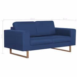 VidaXL 281385 canapé 2 siège(s) Bleu - Vue supplémentaire 8