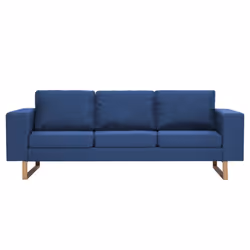 VidaXL 281386, Bleu, 3 siège(s), Polyester, 2000 mm, 820 mm, 750 mm