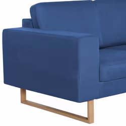 VidaXL 281386 canapé 3 siège(s) Bleu - Vue supplémentaire 6