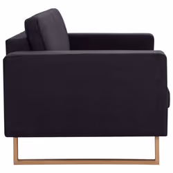 VidaXL 281389 canapé 2 siège(s) Noir - Vue supplémentaire 5