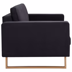 VidaXL 281390 canapé 3 siège(s) Noir - Vue supplémentaire 4