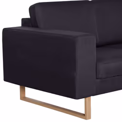 VidaXL 281390 canapé 3 siège(s) Noir - Vue supplémentaire 6