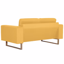 VidaXL 281391 canapé 2 siège(s) Jaune - Vue supplémentaire 4