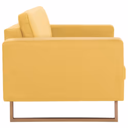 VidaXL 281391 canapé 2 siège(s) Jaune - Vue supplémentaire 5