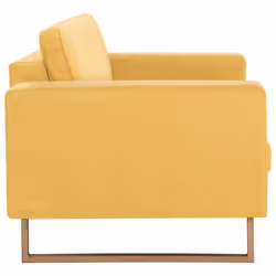 VidaXL 281392 canapé 3 siège(s) Jaune - Vue supplémentaire 4