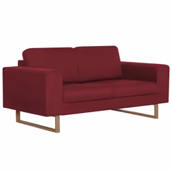 VidaXL 281393, Rouge, 2 siège(s), Polyester, 1560 mm, 820 mm, 750 mm