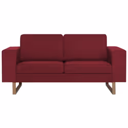 VidaXL 281393 canapé 2 siège(s) Rouge