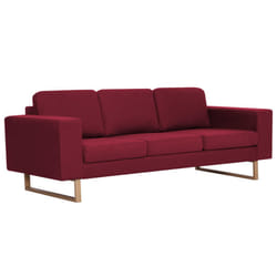VidaXL 281394 canapé 3 siège(s) Rouge