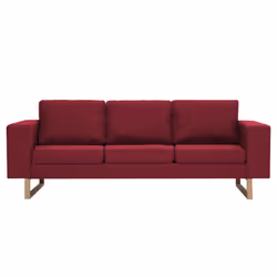 VidaXL 281394 canapé 3 siège(s) Rouge