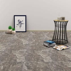 Vidaxl - Planche de plancher pvc autoadhésif 5,11 m² Noir Marbre
