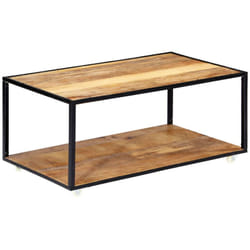 Table Basse 90x50x40 Cm Bois De Récupération Solide Vidaxl