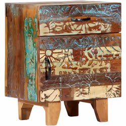 Apportez le luxe d'un design inspiré du milieu du siècle dans votre intérieur avec notre table de chevet élégante en bois mas ...