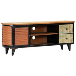 vidaXL Meuble TV 120x30x45 cm Bois de récupération massif - TU