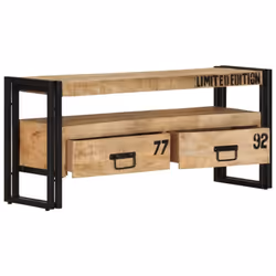 Ce meuble TV en bois sera un ajout accrocheur à votre intérieur. L'armoire HiFi est fabriquée en bois de manguier massif, un  ...