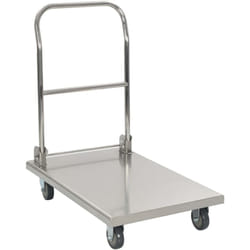 Chariot à plateforme Argenté 82x53x86 cm Acier inoxydable