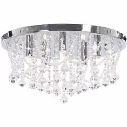 Avec son design extravagant et fantaisiste, ce plafonnier en cristal et perles scintillantes sera une déclaration visuelle au ...