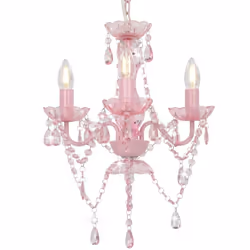 Description générale Avec son design extravagant et fantaisiste, ce lustre avec perles scintillantes sera une déclaration vis ...