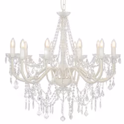 Description générale Avec son design extravagant, ce lustre élégant avec perles de cristal fera une déclaration visuelle auda ...