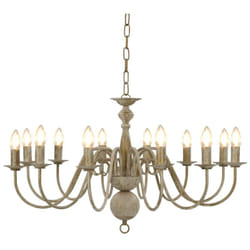 Vidaxl - Lustre Blanc antique 12 ampoules E14