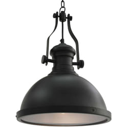 vidaXL Plafonnier Noir Rond E27