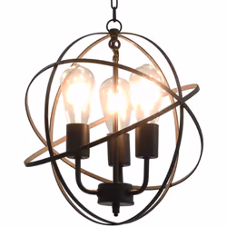 Avec un design classique, cette lampe suspendue sera un choix idéal pour être utilisée dans les salles à manger, les salons,  ...