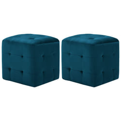 VidaXL 249016 Table de nuit et table de chevet Bleu