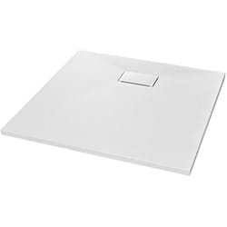 vidaXL Bac de douche SMC Blanc 90 x 90 cm - TU