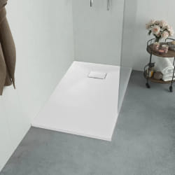 vidaXL Bac de douche SMC Blanc 120 x 70 cm - TU