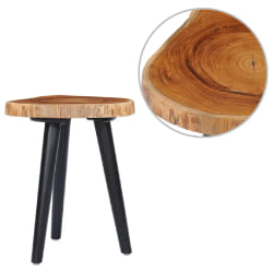vidaXL Table Basse - Teck/Manguier