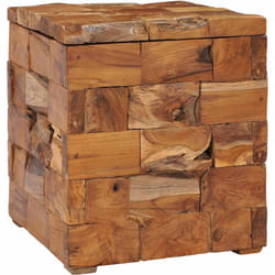 Vidaxl - Tabouret de rangement Bois de teck massif