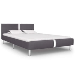 vidaXL Cadre de lit sans matelas gris similicuir 140x200 cm - 140 x 200 cm