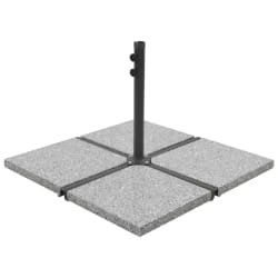 VIDAXL Plaques de poids parasol Granit 100kg