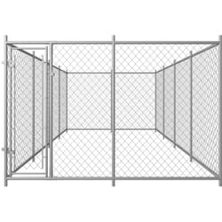 Chenil extérieur pour chiens 8 x 4 x 2 m