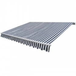 vidaXL Auvent pliable motorisé 600 cm Bleu/blanc