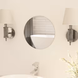 Simple et élégant, ce miroir mural rond sans cadre reflète votre style raffiné. Il ne se contentera pas de faire une déclarat ...