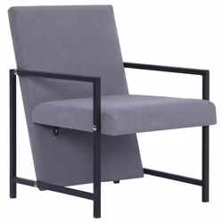 VidaXL 282155, Polyester, Gris, 110 kg, 530 mm, 690 mm, 730 mm