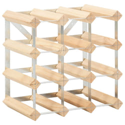 VidaXL 282468 porte-bouteilles Acier, Bois