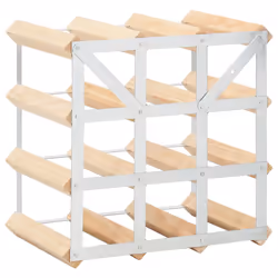 VidaXL 282468 porte-bouteilles Acier, Bois