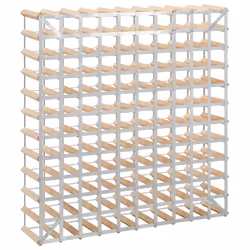 VidaXL 282472 porte-bouteilles Acier, Bois
