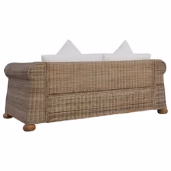 VidaXL 283073 canapé 2 siège(s) Crème, Naturel - Vue supplémentaire 5