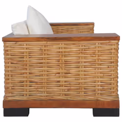 VidaXL 283079 canapé 2 siège(s) Marron, Crème