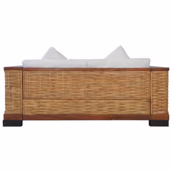 VidaXL 283079 canapé 2 siège(s) Marron, Crème - Vue supplémentaire 4