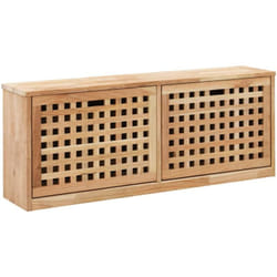 Vidaxl - Banc de rangement de chaussures 94x20x38cm Bois massif de noyer