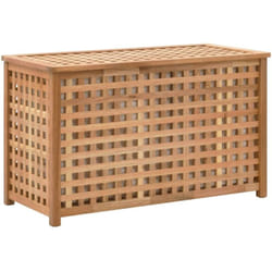 Vidaxl - Coffre de blanchisserie 77,5x37,5x46,5 cm Bois massif de noyer