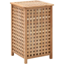 Vidaxl - Coffre à linge 39 x 39 x 65 cm Bois de noyer massif
