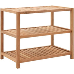 Vidaxl - tagère de salle de bain Bois de noyer massif 65x40x55 cm