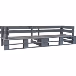 Notre canapé palette de jardin sera un choix idéal pour vous détendre, profiter du beau temps, faire une sieste ou discuter e ...