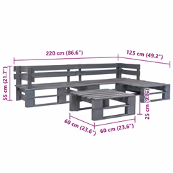 VidaXL 276316 ensemble de meubles de jardin